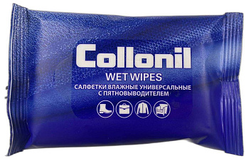 Салфетки влажные Collonil №15 универсальные с пятновыводителем