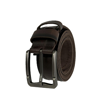 Ремень джинсовый ДЖЭК40101 коричневый патина