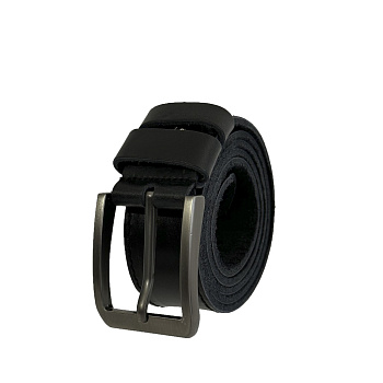 Ремень джинсовый ДЖЭК40101 черный/контраст графит